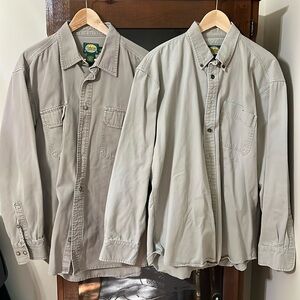 2 mens button down shirts